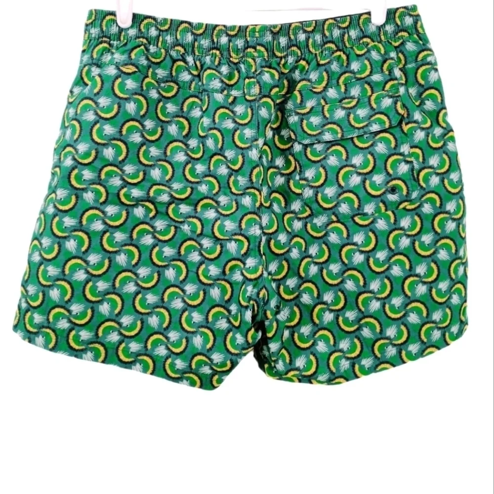 Monoprix homme Printed‎ Swim Trunk Shorts Pockets Drawstring